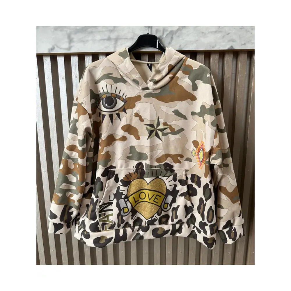 LL802 Loowie Artistic Camouflage Sweatshirt Hoodie One Size